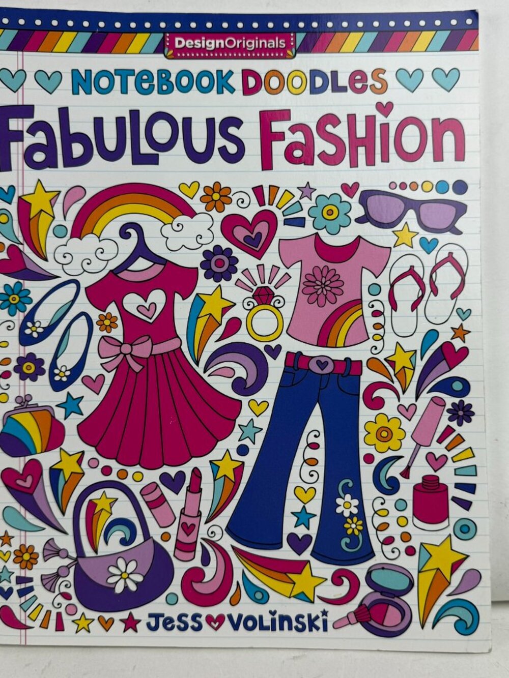 Notebook Doodles Fabulous Fashion Coloring Book Jess Volinski Design Originals